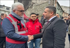 Fatih�teki y�k�m sonras� Akyavuz�dan yerinde tespit