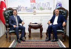P�AD GENEL BA�KANI OSMAN DURSUN�DAN BATTALGAZ� BELED�YESݒNE Z�YARET
